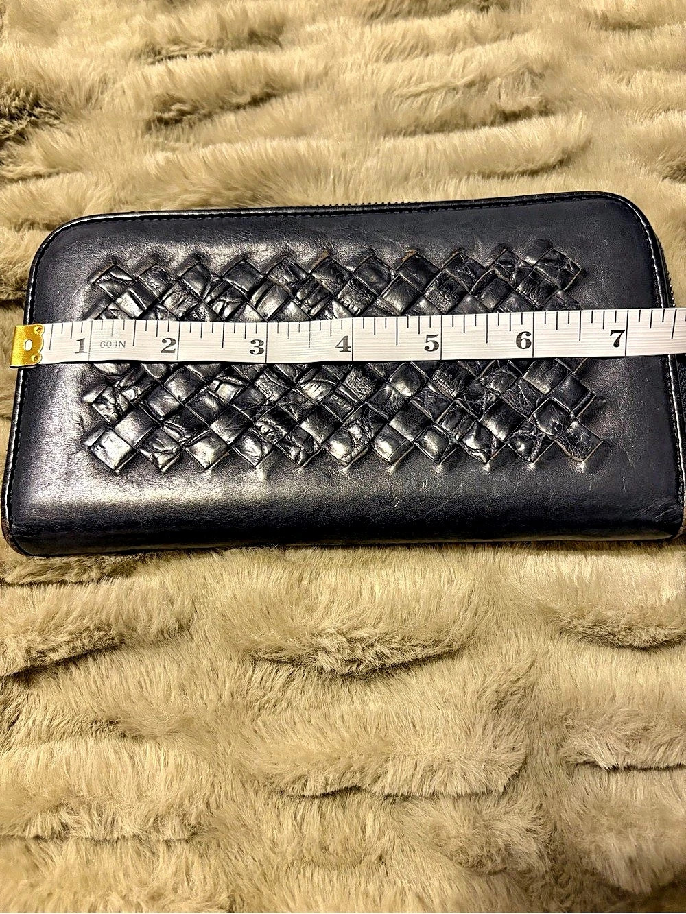 Bottega Veneta Intrecciato Zip-Around Long Wallet Black - Picture 12 of 14